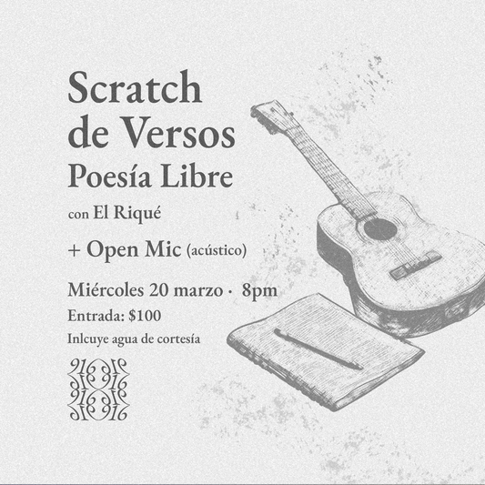 Scratch de Versos: Poesía Libre (Entrada)